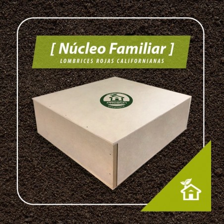 Núcleo Familiar 1000 Lombrices Californianas | Compostaje en Casa | Prosan Chile